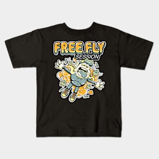 free fly session Kids T-Shirt